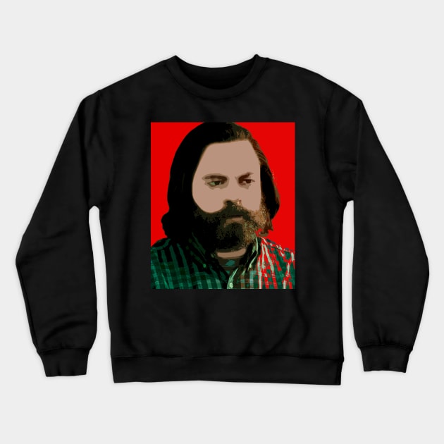 nick offerman Crewneck Sweatshirt by oryan80